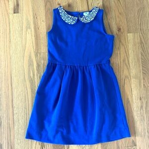 Jeweled Collar Crewcuts Sleeveless Dress